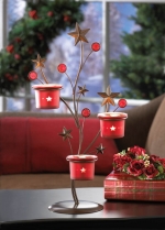 #10015347 STAR BURST CANDLE HOLDER