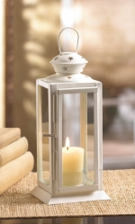 #10015419 STARLIGHT WHITE CANDLE LANTERN