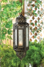 #10015424 VICTORIAN HANGING CANDLE LANTERN