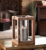 #10015437 RUSTIC GARDEN WOODEN LANTERN