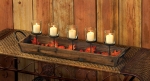 #10015464 RUSTIC AUTUMN CANDLEHOLDER