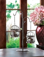 #10015656 BIRDCAGE DUO CANDLEHOLDER