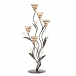 #10015658 GOLDEN BOUQUET CANDLEHOLDER