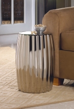 #10015686 SILVER DECORATIVE STOOL