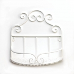 #10015801 WHITE SCROLLWORK WALL SHELVE