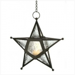 #12287 CLEAR GLASS STAR LANTERN