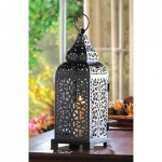 #13176 MOROCCAN TOWER CANDLE LANTERN