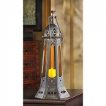 #13202 MOROCCAN TOWER CANDLE LANTERN