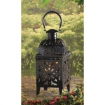 #13359 BLACK MEDALLION LANTERN