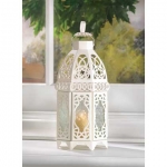 #13364 WHITE LATTICE LANTERN