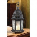 #14118 CLEAR GLASS MOROCCAN LANTERN