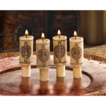 #14374 WINE CORK CANDLE SET