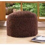 #15182 CHESTNUT OTTOMAN POUF