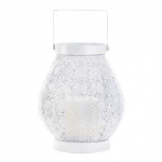#15276 WHITE LACE DESIGN CANDLE LAMP