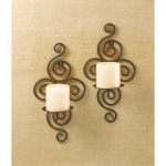 #32402 SCROLLWORK CANDLE SCONCES