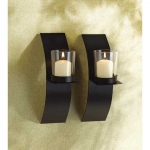 #39066 MOD-ART CANDLE SCONCE DUO