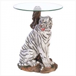 #39587 WHITE TIGER ACCENT TABLE