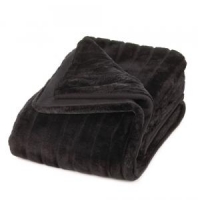 #10015441 DELUXE BLACK FAUX FUR BLANKET