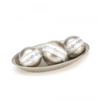 #10015350 SILVERY DECORATIVE BALL SET