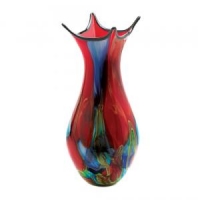 #10015485 COLOR SPLASH ART GLASS VASE