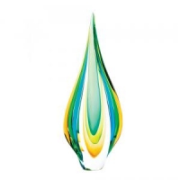 #10015486 COOL FLAME ART GLASS STATUE