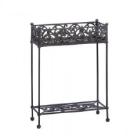 #10015519 CAST IRON TWO-TIER PLANT STAND