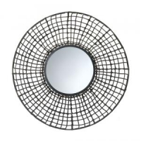 #10015538 KNOTTED RATTAN WALL MIRROR