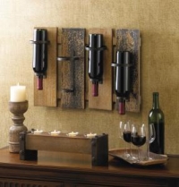 #10015543 RUSTIC WINE WALL RACK