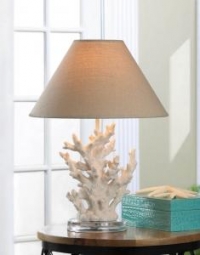 #10015678 WHITE CORAL TABLE LAMP