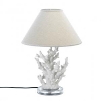 #10015678 WHITE CORAL TABLE LAMP