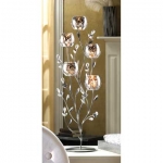 #D1086 SILVER TULIP TREE CANDELABRA