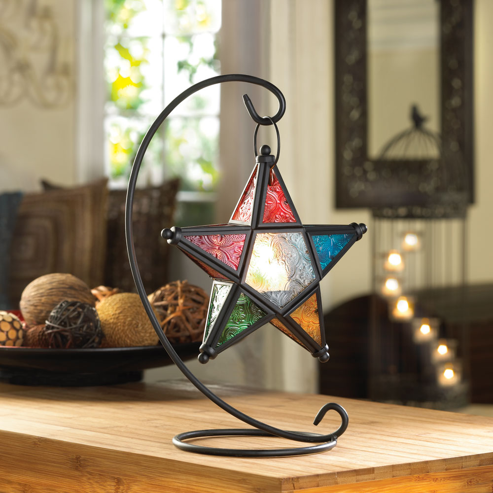 #14122 EVENING STAR STANDING LANTERN