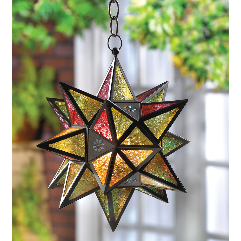 #34690 MOROCCAN-STYLE STAR LANTERN