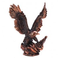 #13820 Eagle In Flight Statue