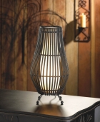 METAL SLAT HOURGLASS LAMP